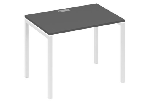 Стол письменный Мира Лофт, цвет антрацит премиум + белый