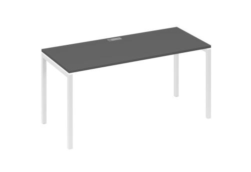 Стол письменный Мира Лофт, цвет антрацит премиум + белый