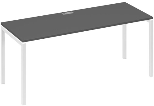 Стол письменный Мира Лофт, цвет антрацит премиум + белый