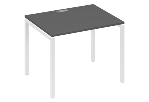 Стол письменный Мира Лофт, цвет антрацит премиум + белый