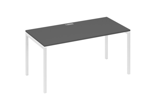 Стол письменный Мира Лофт, цвет антрацит премиум + белый