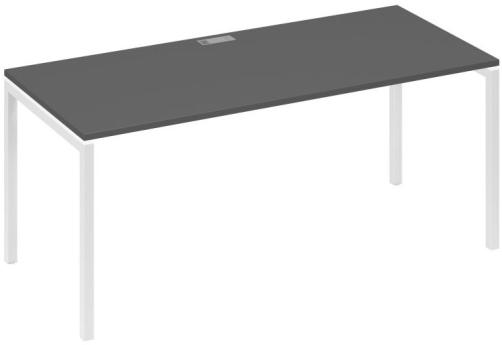 Стол письменный Мира Лофт, цвет антрацит премиум + белый