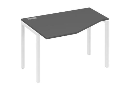 Стол эргономичный левый Техно Мира Лофт, цвет антрацит премиум + белый