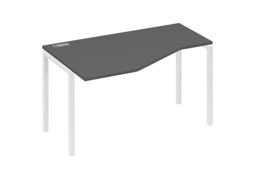 Стол эргономичный левый Техно Мира Лофт, цвет антрацит премиум + белый