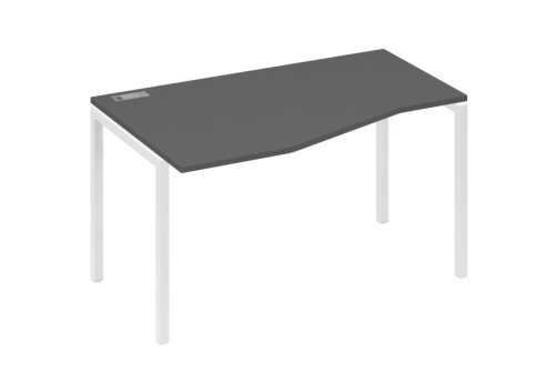 Стол эргономичный левый Техно Мира Лофт, цвет антрацит премиум + белый
