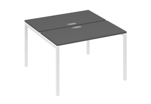 Рабочая станция 2х120 Мира Лофт, цвет антрацит премиум + белый