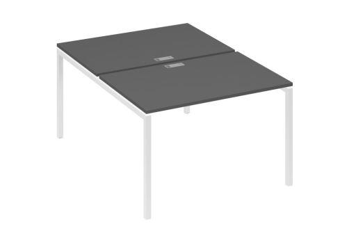 Рабочая станция 2х120 Мира Лофт, цвет антрацит премиум + белый