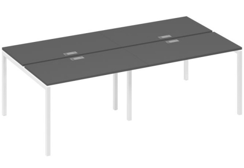 Рабочая станция 4х120 Мира Лофт, цвет антрацит премиум + белый