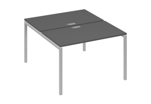 Рабочая станция 2х120 Мира Лофт, цвет антрацит премиум + серый
