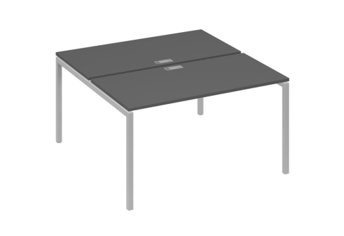 Рабочая станция 2х140 Мира Лофт, цвет антрацит премиум + серый