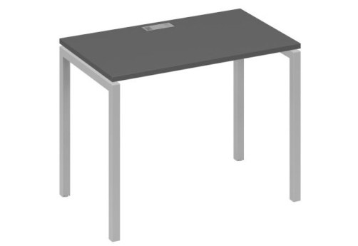 Стол письменный Мира Лофт, цвет антрацит премиум + серый