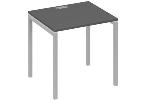 Стол письменный Мира Лофт, цвет антрацит премиум + серый