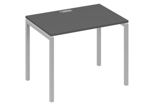 Стол письменный Мира Лофт, цвет антрацит премиум + серый