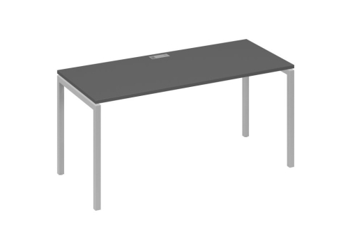 Стол письменный Мира Лофт, цвет антрацит премиум + серый