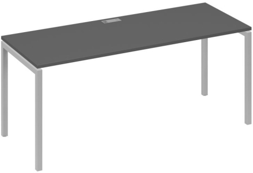 Стол письменный Мира Лофт, цвет антрацит премиум + серый