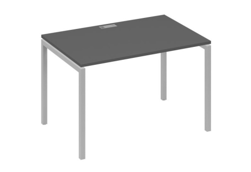 Стол письменный Мира Лофт, цвет антрацит премиум + серый