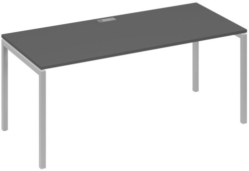 Стол письменный Мира Лофт, цвет антрацит премиум + серый