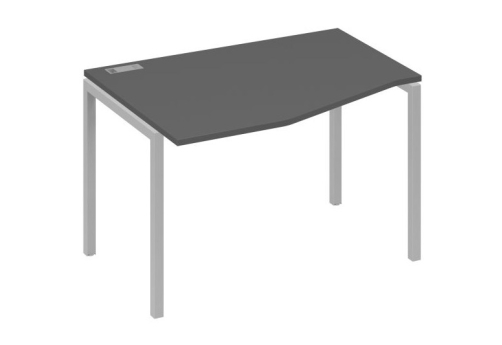 Стол эргономичный левый Техно Мира Лофт, цвет антрацит премиум + серый
