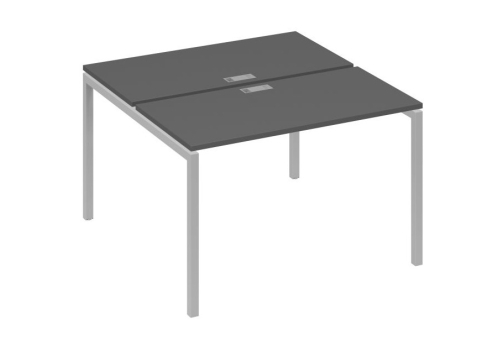Рабочая станция 2х120 Мира Лофт, цвет антрацит премиум + серый