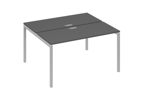 Рабочая станция 2х140 Мира Лофт, цвет антрацит премиум + серый