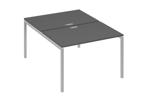 Рабочая станция 2х120 Мира Лофт, цвет антрацит премиум + серый
