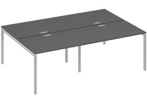 Рабочая станция 4х120 Мира Лофт, цвет антрацит премиум + серый