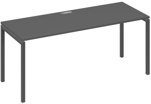 Стол письменный Мира Лофт, цвет антрацит премиум + антрацит