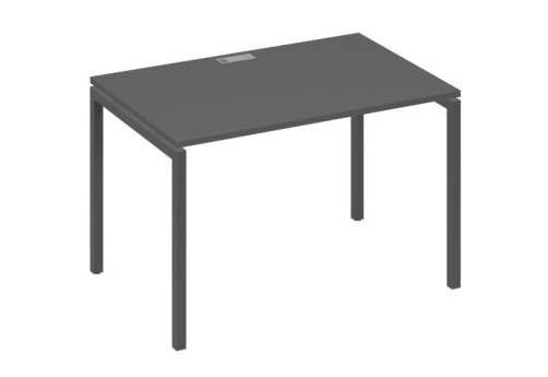 Стол письменный Мира Лофт, цвет антрацит премиум + антрацит