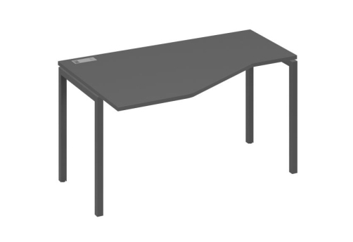 Стол эргономичный левый Техно Мира Лофт, цвет антрацит премиум + антрацит