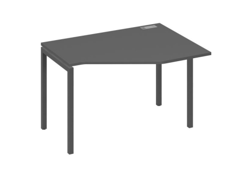 Стол эргономичный правый Техно Мира Лофт, цвет антрацит премиум + антрацит