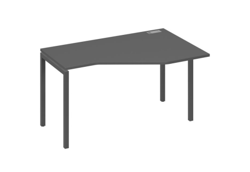 Стол эргономичный правый Техно Мира Лофт, цвет антрацит премиум + антрацит