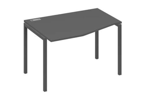 Стол эргономичный левый Техно Мира Лофт, цвет антрацит премиум + антрацит