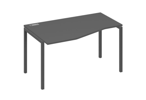 Стол эргономичный левый Техно Мира Лофт, цвет антрацит премиум + антрацит