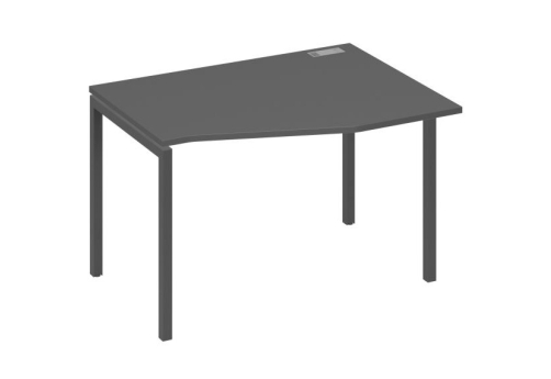 Стол эргономичный правый Техно Мира Лофт, цвет антрацит премиум + антрацит