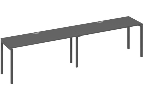 Рабочая станция 2х160 Мира Лофт, цвет антрацит премиум + антрацит