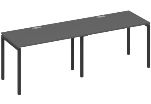 Рабочая станция 2х120 Мира Лофт, цвет антрацит премиум + антрацит