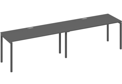 Рабочая станция 2х160 Мира Лофт, цвет антрацит премиум + антрацит