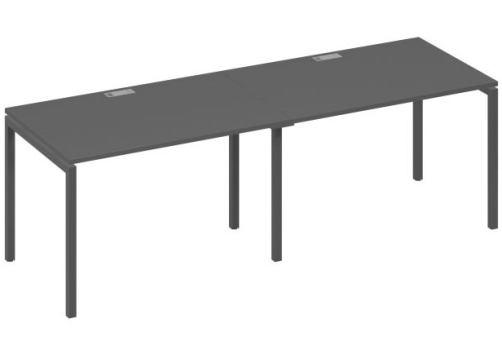 Рабочая станция 2х120 Мира Лофт, цвет антрацит премиум + антрацит
