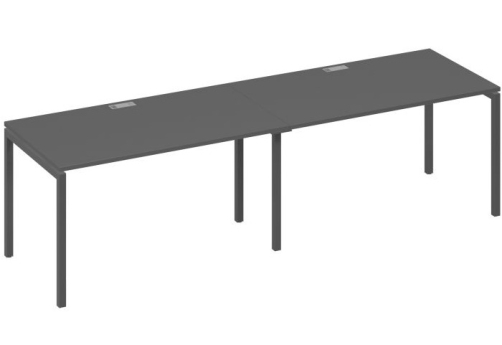 Рабочая станция 2х140 Мира Лофт, цвет антрацит премиум + антрацит