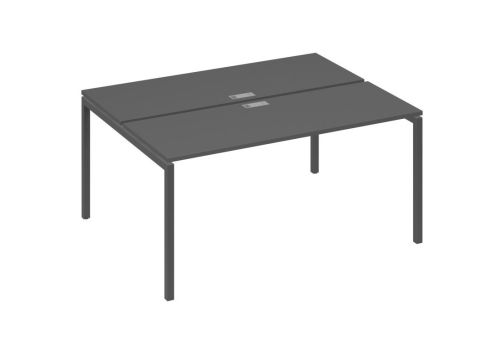 Рабочая станция 2х160 Мира Лофт, цвет антрацит премиум + антрацит