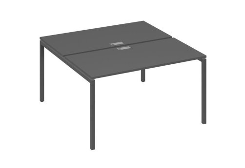 Рабочая станция 2х140 Мира Лофт, цвет антрацит премиум + антрацит