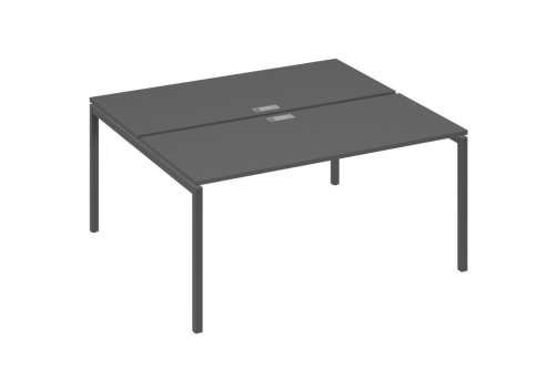 Рабочая станция 2х160 Мира Лофт, цвет антрацит премиум + антрацит