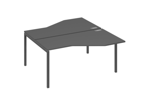 Рабочая станция эргономичная 2х160 Техно Мира Лофт, цвет антрацит премиум + антрацит