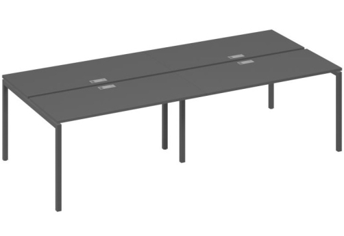 Рабочая станция 4х140 Мира Лофт, цвет антрацит премиум + антрацит