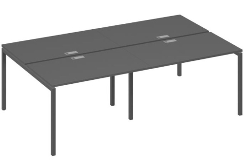 Рабочая станция 4х120 Мира Лофт, цвет антрацит премиум + антрацит