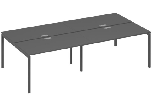 Рабочая станция 4х140 Мира Лофт, цвет антрацит премиум + антрацит