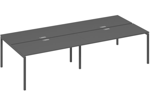 Рабочая станция 4х160 Мира Лофт, цвет антрацит премиум + антрацит