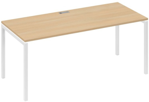 Стол письменный Мира Лофт, цвет натуральный дуб + белый