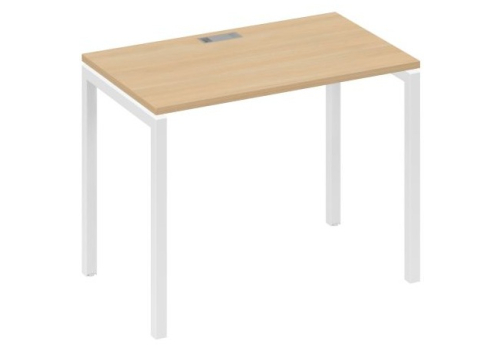 Стол письменный Мира Лофт, цвет натуральный дуб + белый