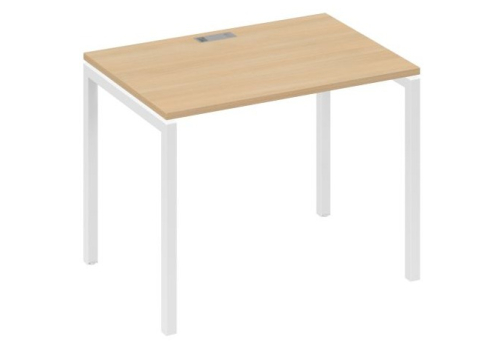 Стол письменный Мира Лофт, цвет натуральный дуб + белый